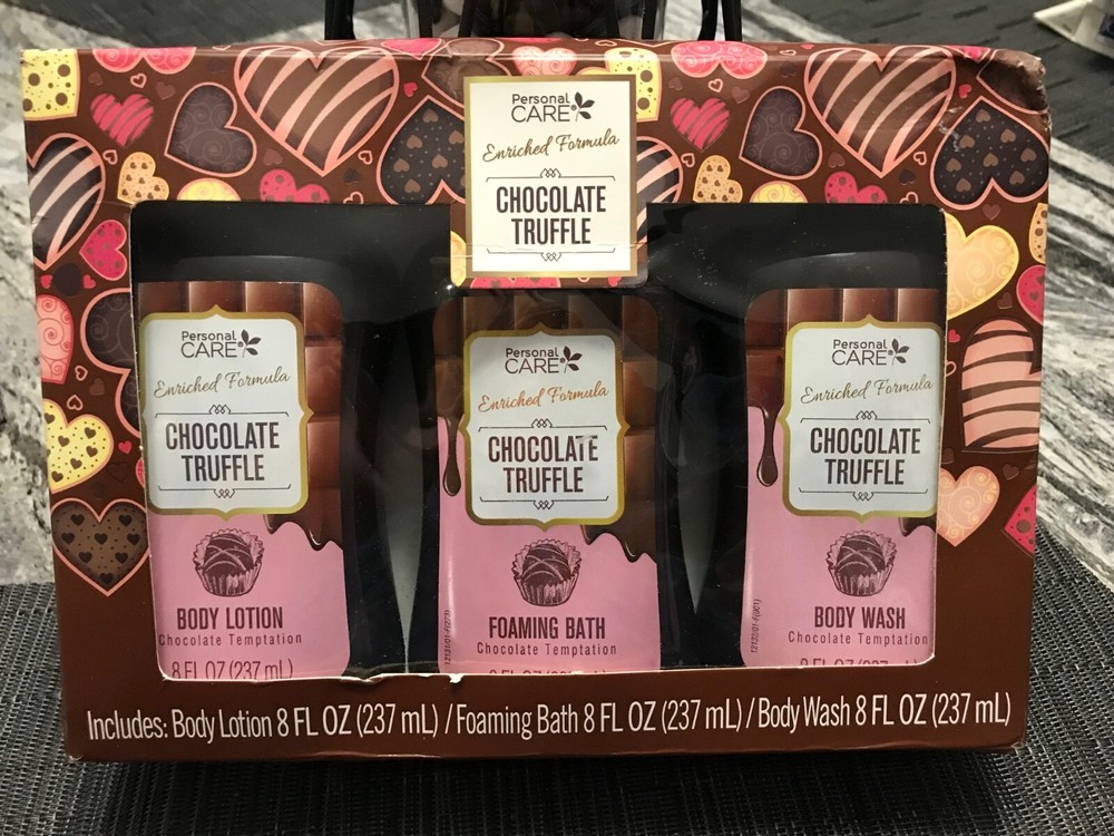 PERSONAL CARE CHOCOLATE TRUFFLE BODY LOTION FOAMING BATH BODY WASH 3PC 8OZ EACH