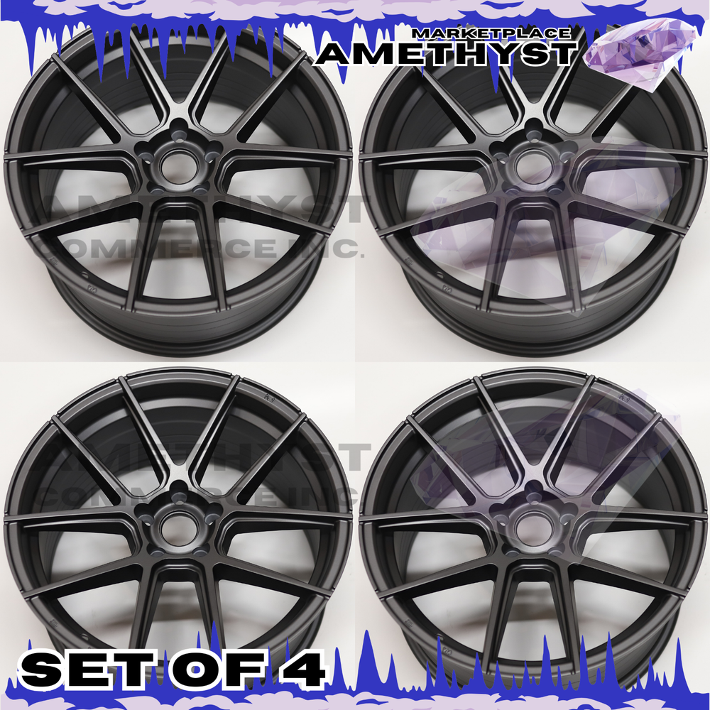 19x8.5/9.5 5x115 19-Inch Wheels Rims Set of 4 New US Wheel