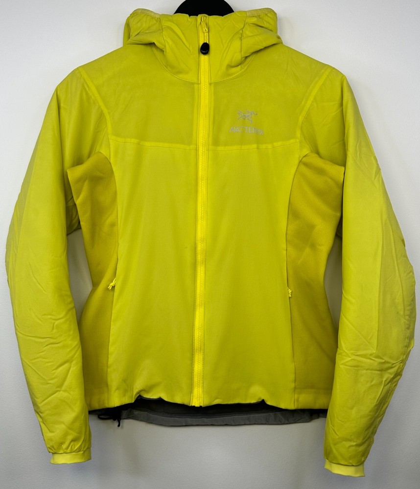 Arcteryx Jacket Women's Size S 10 Yellow Atom LT Hoody Insulated Rain