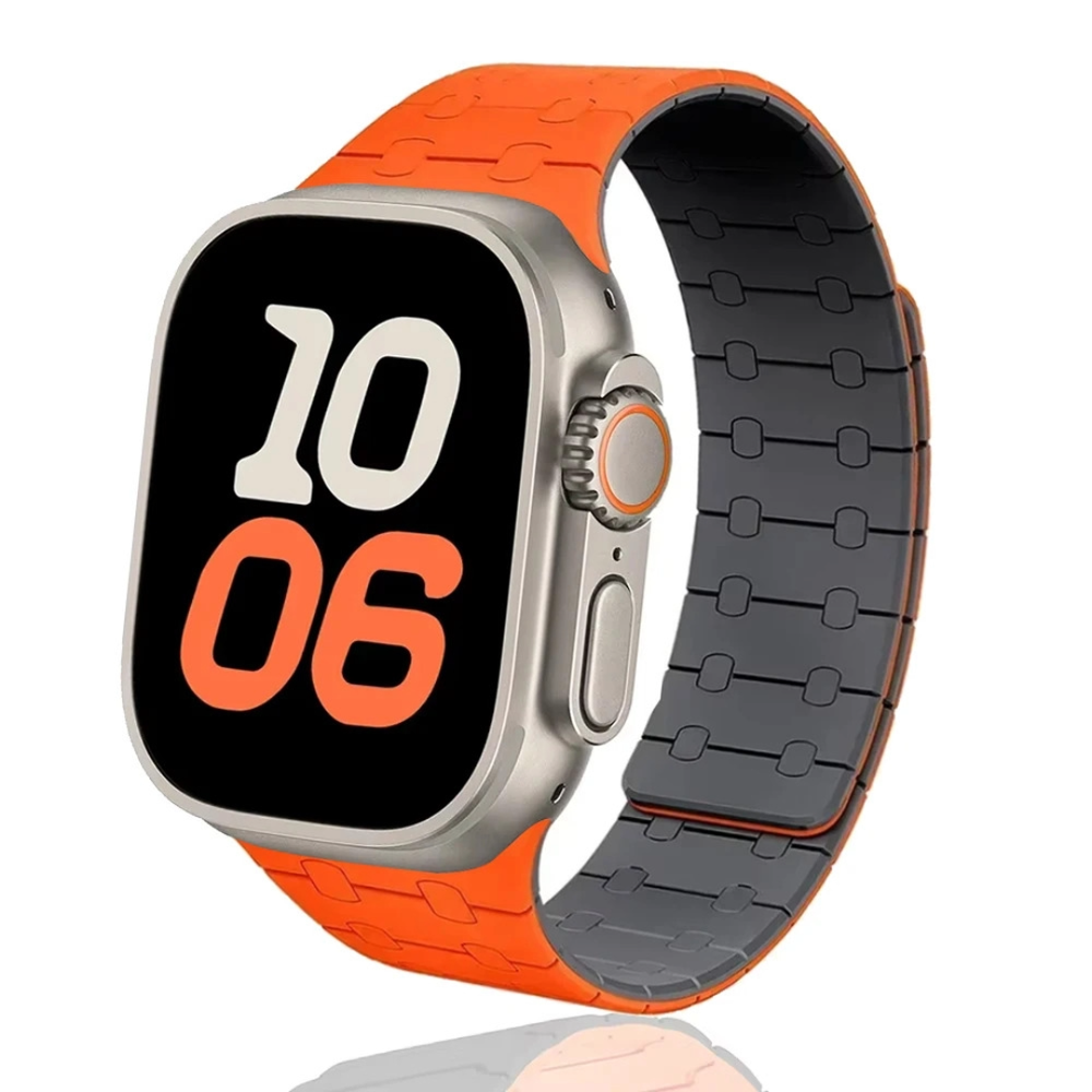 Apple Watch Ultra 2 10 9 8 7 6 5 4 3 SE Magnetic Silicone Band 38-49mm