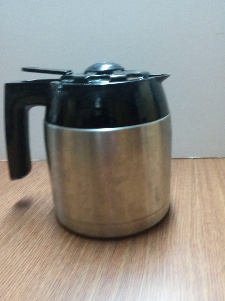 10-Cup Insulated Stainless Steel Coffee Carafe for Hot Beverages  