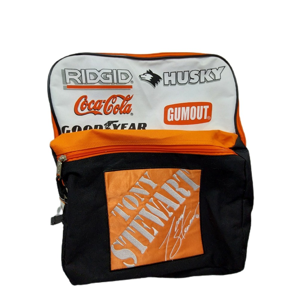 Tony Stewart Nascar Orange & Black Full Size Backpack Book Bag #20