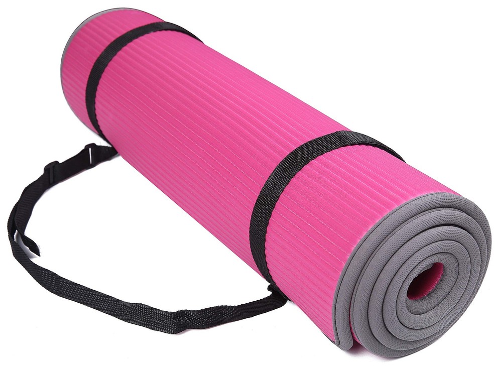 25Inch Extra Thick 10mm High Density AntiSlip Yoga Pilates Exercise Mat