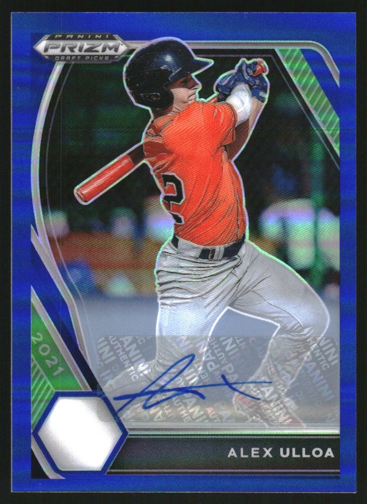 2021 Panini Prizm Draft Picks Base Autographs Prizms Blue #117 Alex Ulloa /99