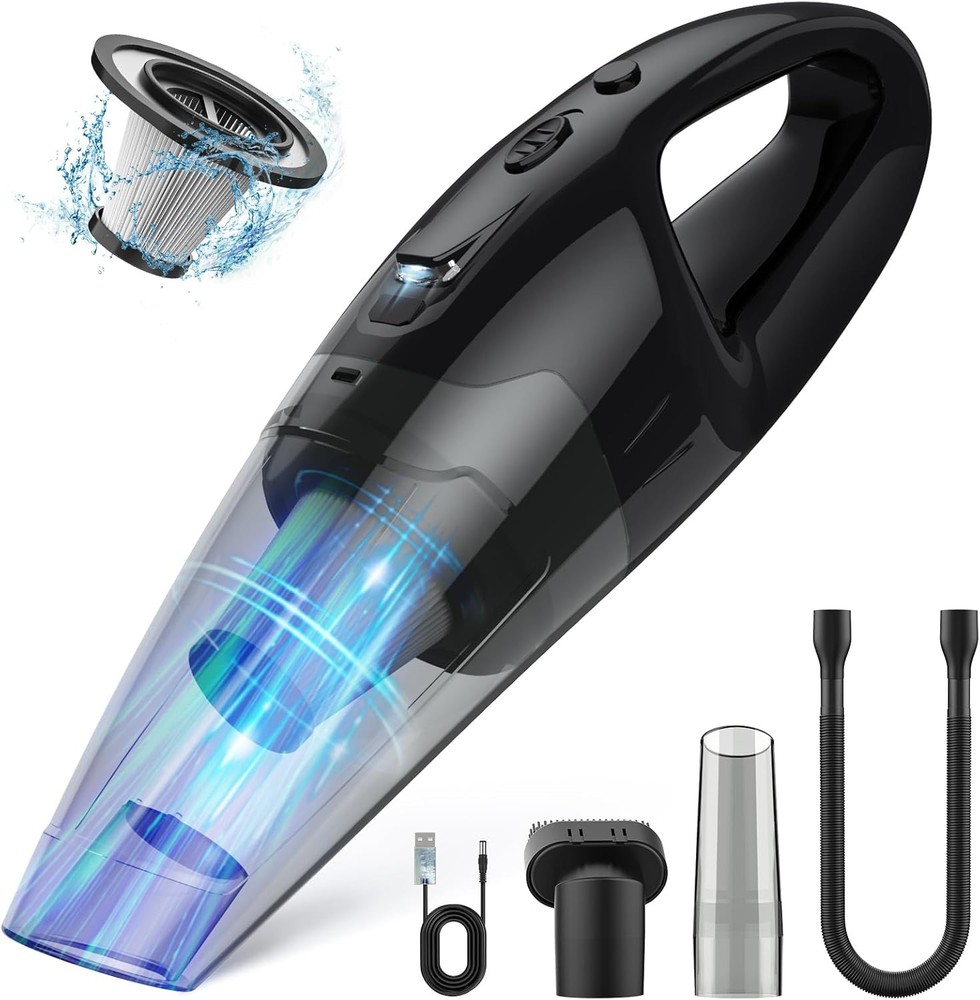 Handheld Vacuum Cordless Rechargeable, Dust Busters Black Darkblue