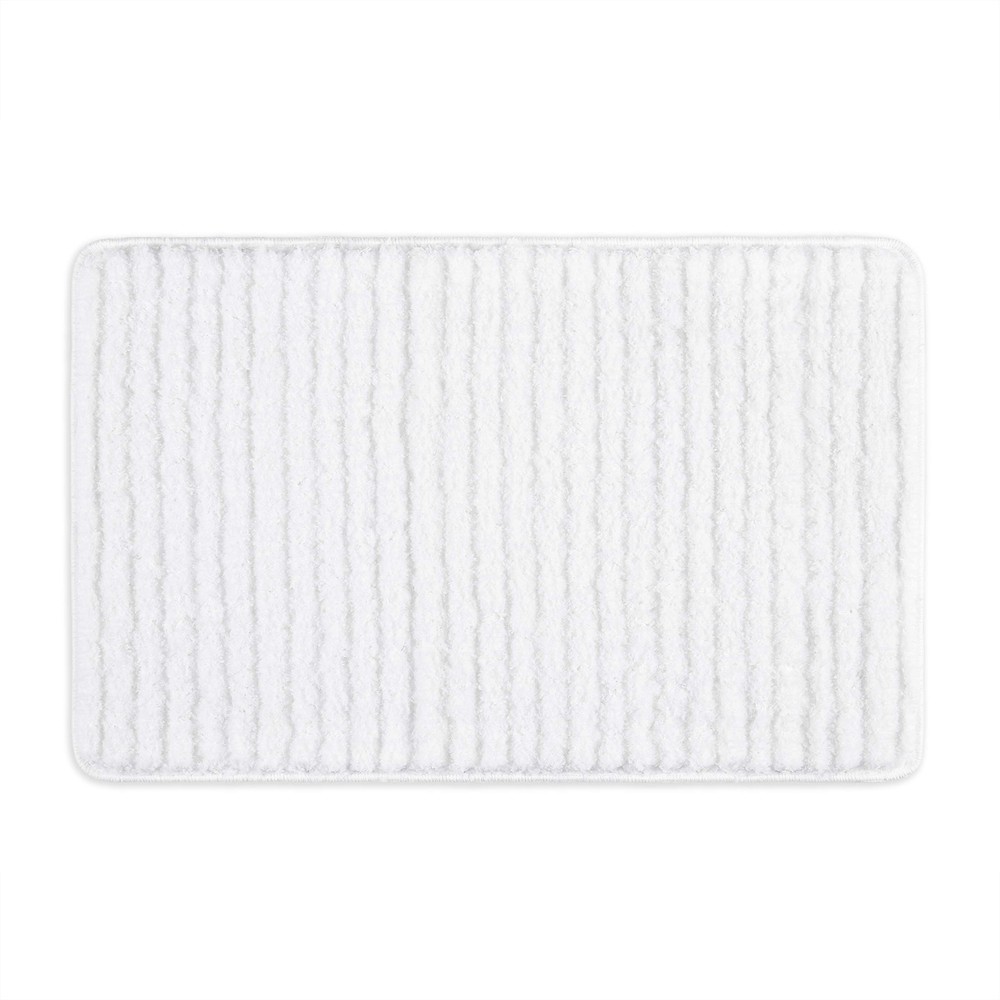 Striped Super Soft Absorbent Shag Bath Mat Plush Carpet for Bathroom  
