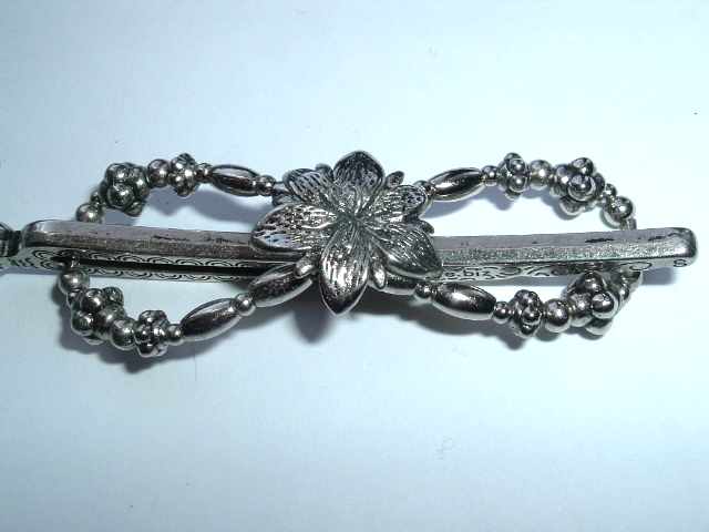 Small Lilla Rose Flexi Hair Clip Silver Flower NWT