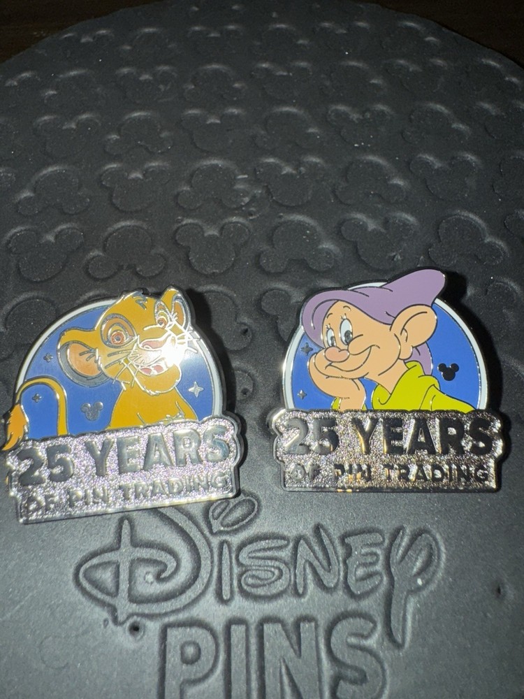2025 Disney World Hidden Mickey Pins Simba Dopey 25th Anniversary Pin Trading