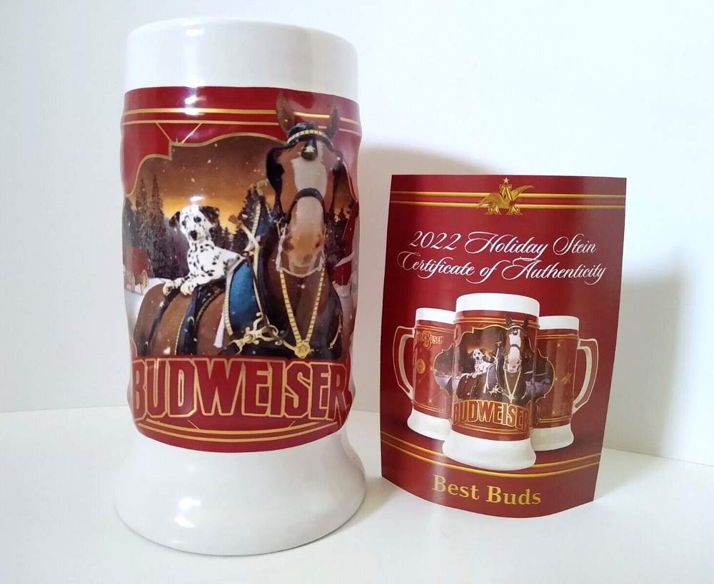 Budweiser Famous Friends 43rd Anniversary Stein 2022 Excellent Condition
