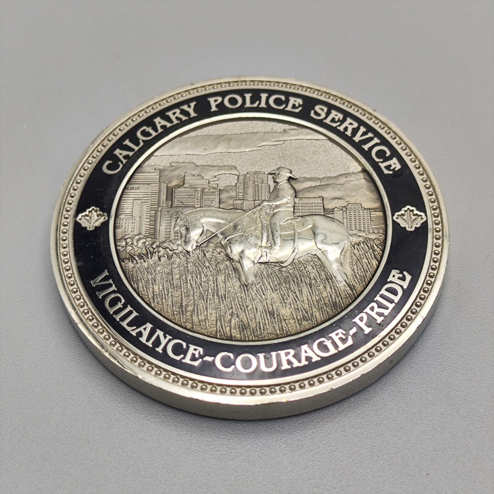 Calgary Police Service Vigilance Courage Pride Challenge Coin