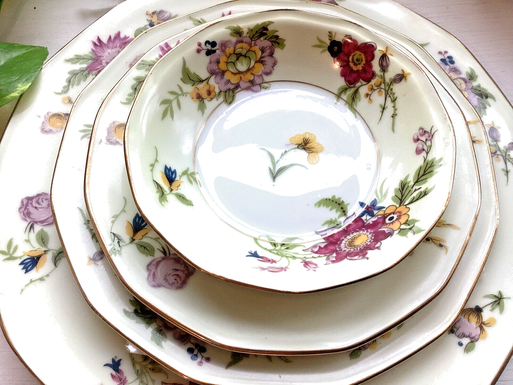 Vintage Limoges  France Porcelain Dinnerware Set