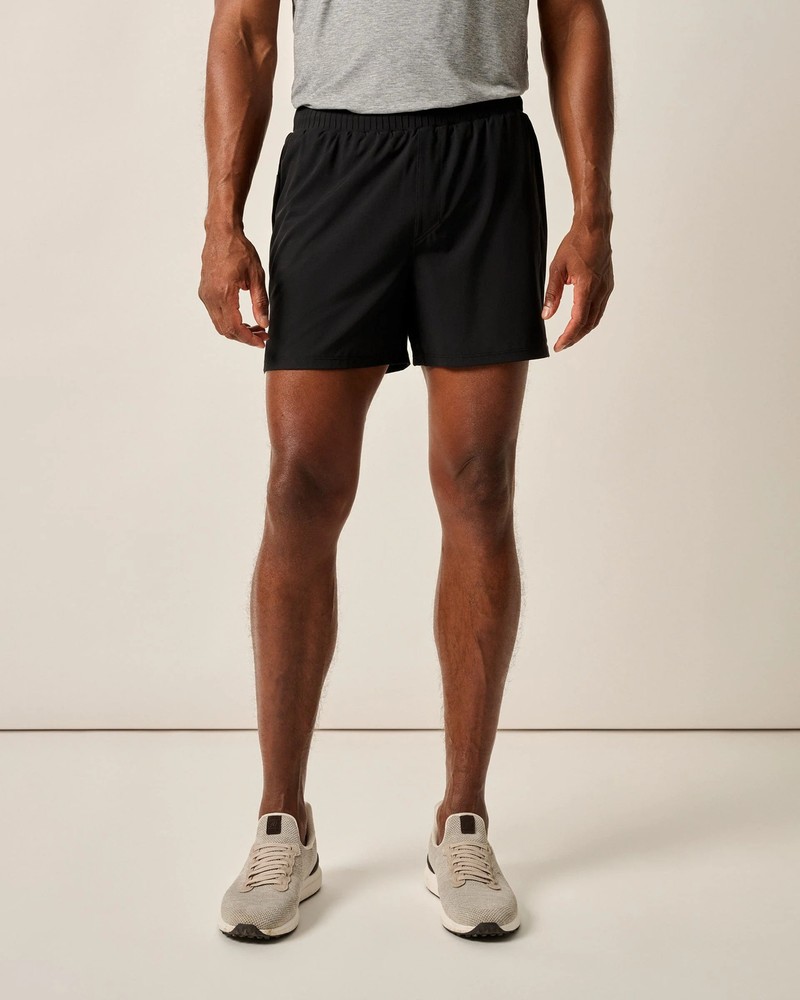 johnnie-O Strides Lightweight Workout Shorts Black