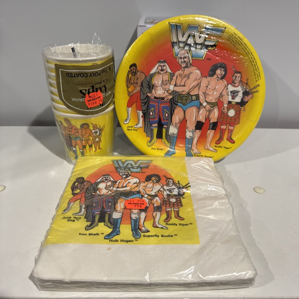 WWF Vintage 1985 Hulk Hogan Party Pack Sealed