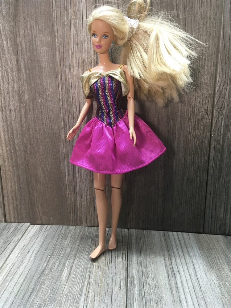 New Years Eve Party Barbie Dress Multicolored Flare Dress NO DOLL-image