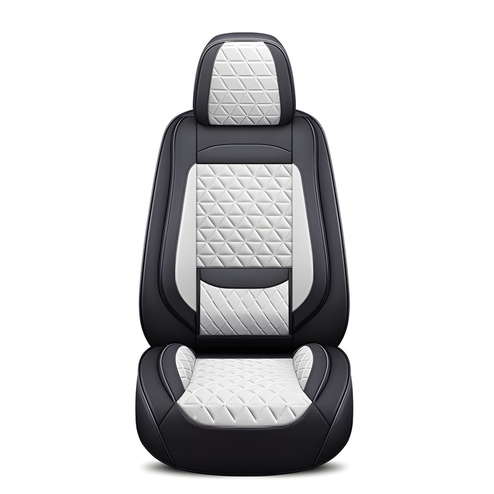 Universal Car Seat Cover Full Set Leather 5-Seats Front Rear Protector -3 colour