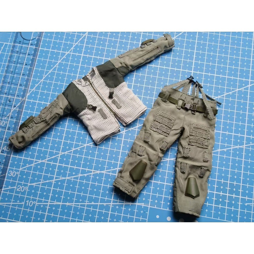 1/12 Scale Combat Uniform Coat Pants Clothes Set For 6