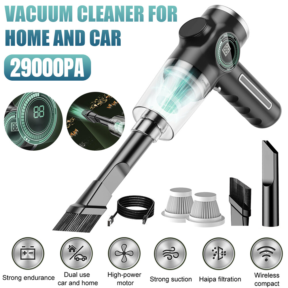 29000Pa Cordless Handheld Vacuum Cleaner Small Car Auto Home Wireless Portable