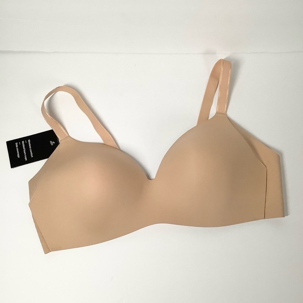 KNIX WingWoman Contour Bra Wireless Warm Sand 42B Comfortable Neutral