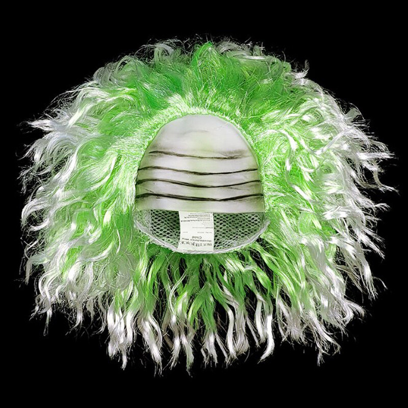 Beetlejuice Cosplay Wig Terror Halloween Party Costume Prop Green Synthetic Hair