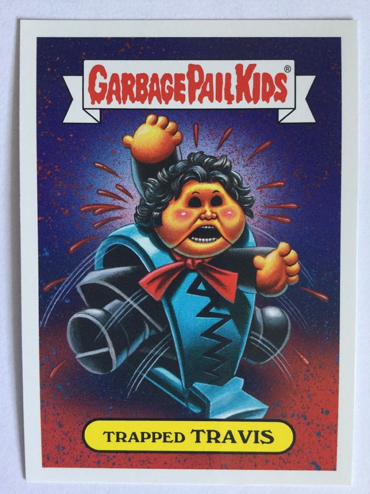 Garbage Pail Kids Sticker Revenge Of Oh The Horror-Ible 17a Trapped Travis Cult Collectible