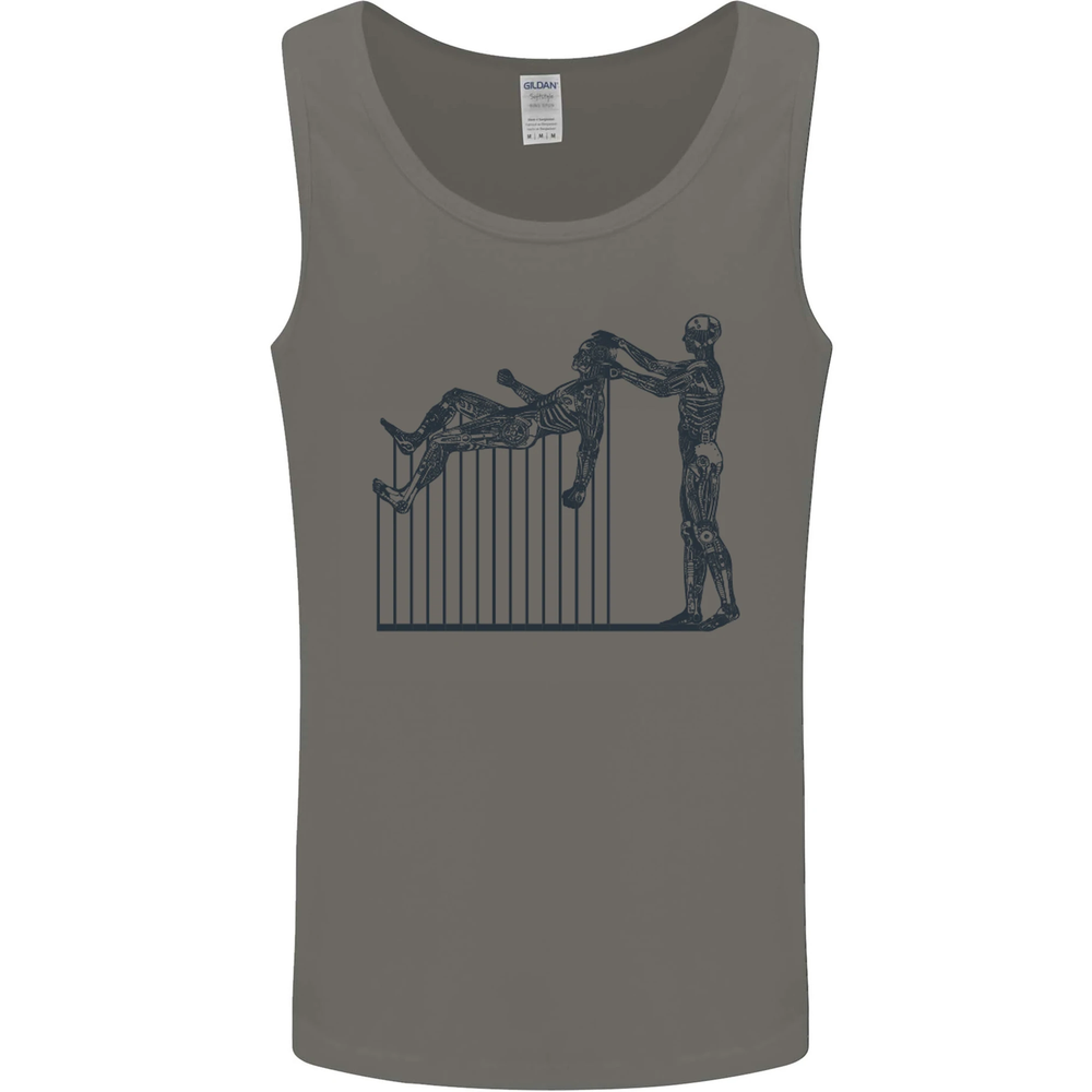 Robot Maintenance AI Futuristic SC-FI Mens Vest Tank Top