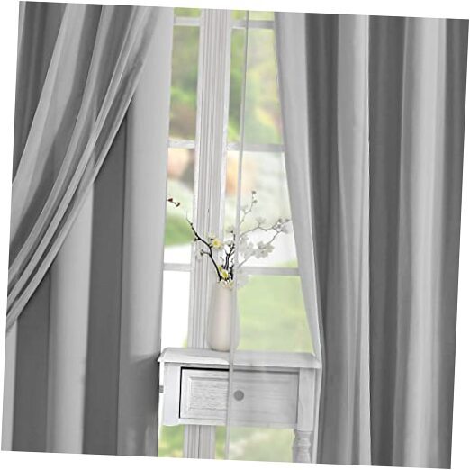 Mix and Match Curtain Set Grey Total 52