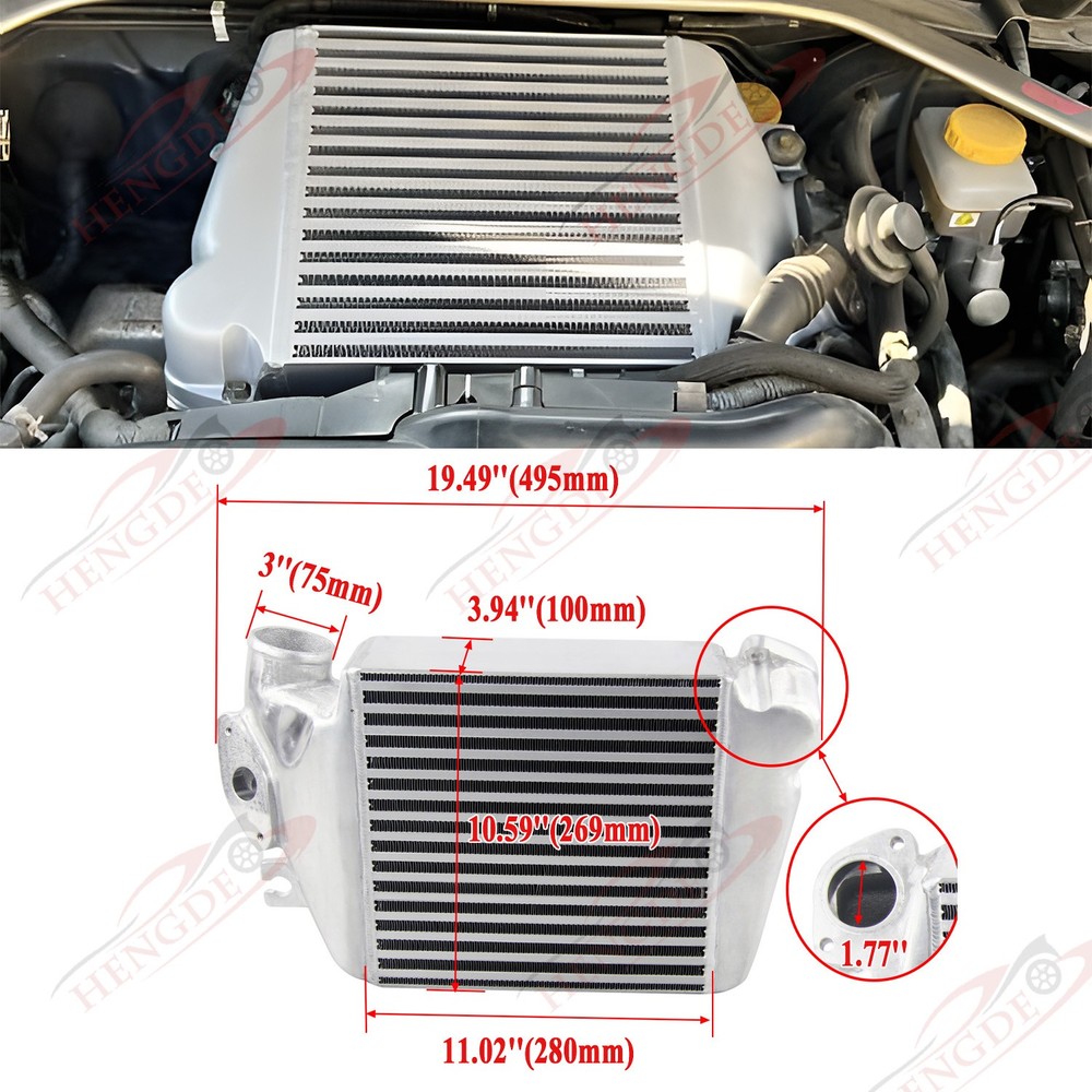Turbo Intercooler For 2005-14 2011 Subaru Impreza WRX Legacy GT Forester XT 2.5L