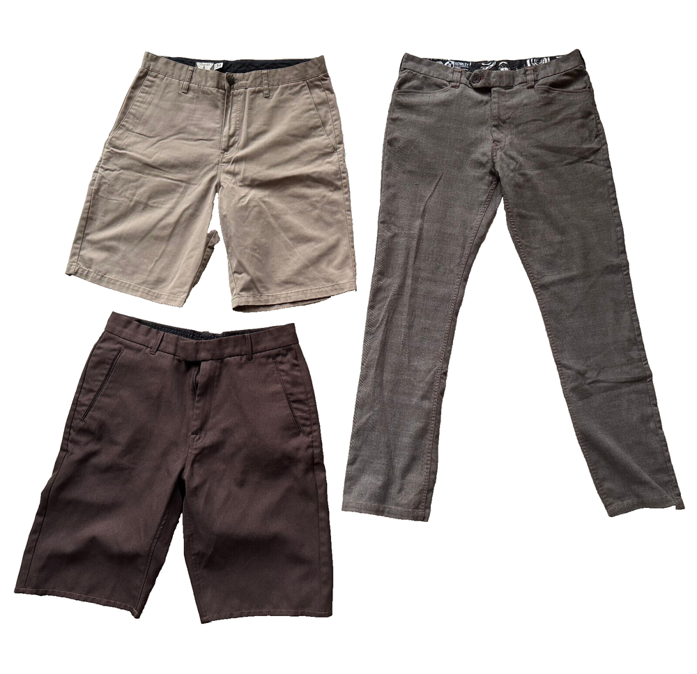 Volcom Men's Shorts and Pant Size 34 Lot Of 3 - VTG Stone Boardwear, Rowley VC.O
