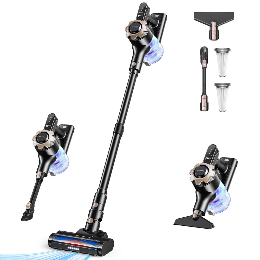 Cordless Vacuum Cleaner, 8-in-1 Lightweight Stick Vacuum with 45mins Runtime,...