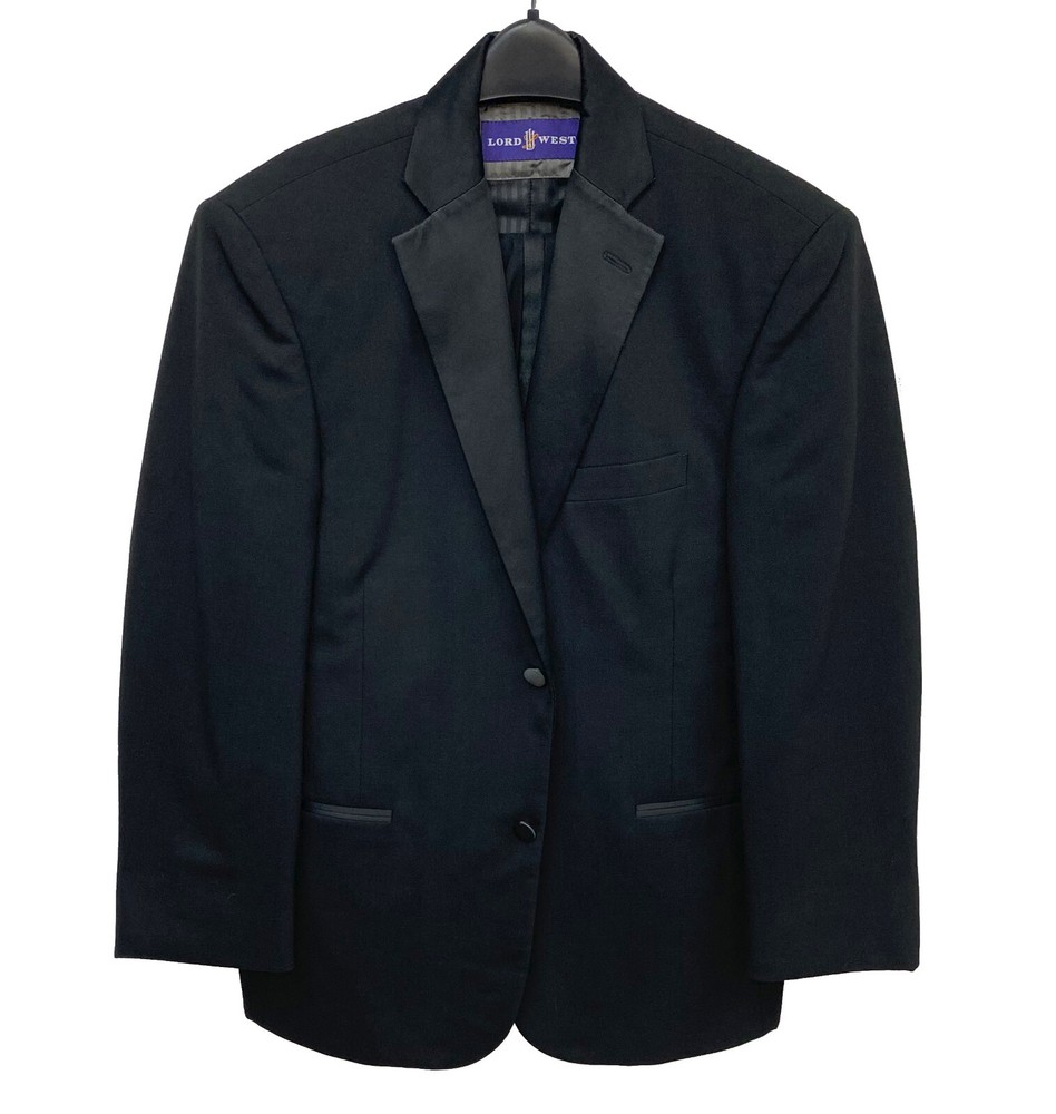 Boys Lord West Black Tuxedo Jacket with Pants High Quality 100% Wool Size 18