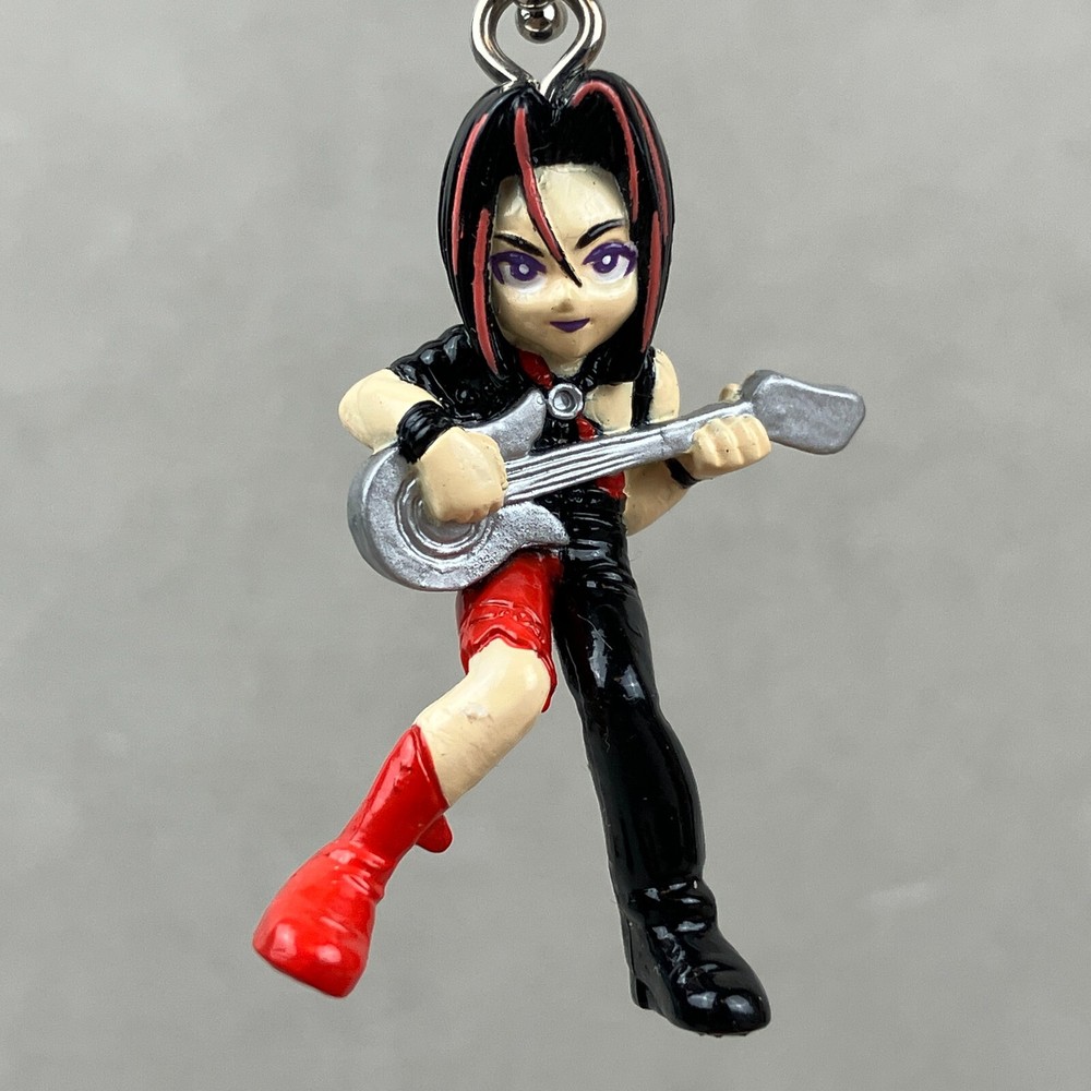 Vintage Bandai Chrono Cross Nikki Swing Mascot Keychain Figure Trigger Japan