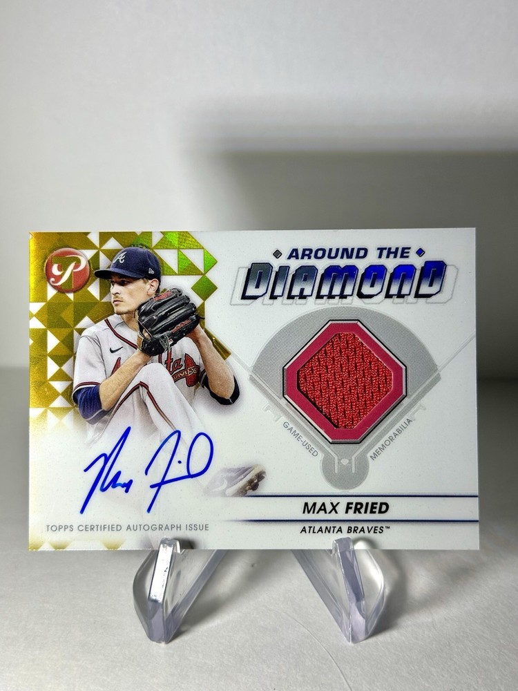2023 Topps Pristine Max Fried Gold Refractor Around The Diamond Auto Relic / 50