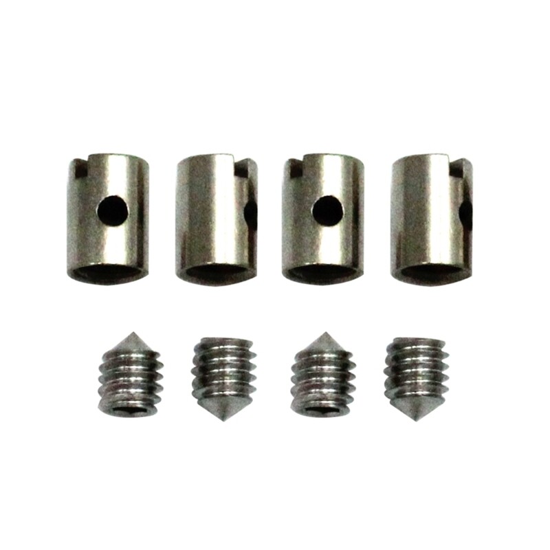 Solderless Cable Nipple 5mm Universal Metal Brake Line Throttle Choke End Screw
