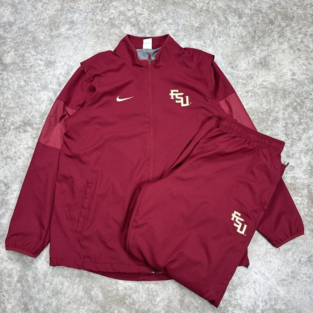 Nike Florida State Seminoles FSU Tracksuit Mens 2pc Jacket XL Pants 2XL NCAA