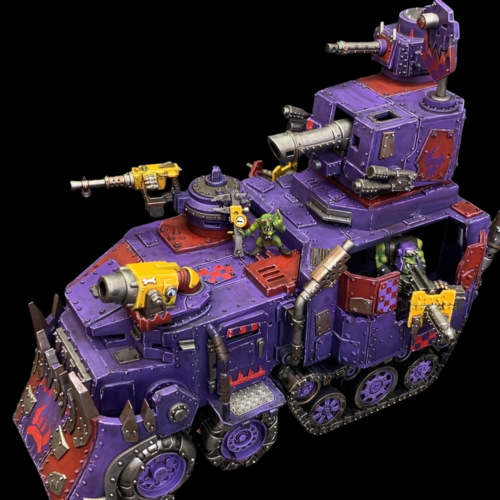 Battlewagon Xenos Orks Painted Warhammer 40K Miniature Army Gallery FW