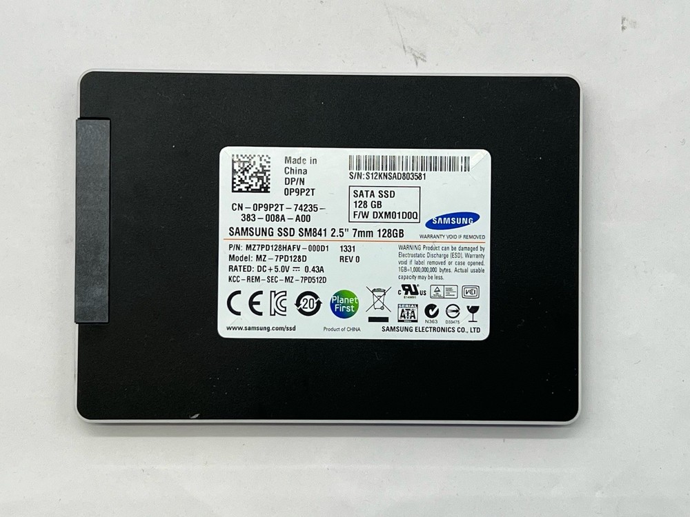 Samsung SM841 128GB 2.5'' 7mm SATA Solid State Drive MZMPD128HAFV-000D1