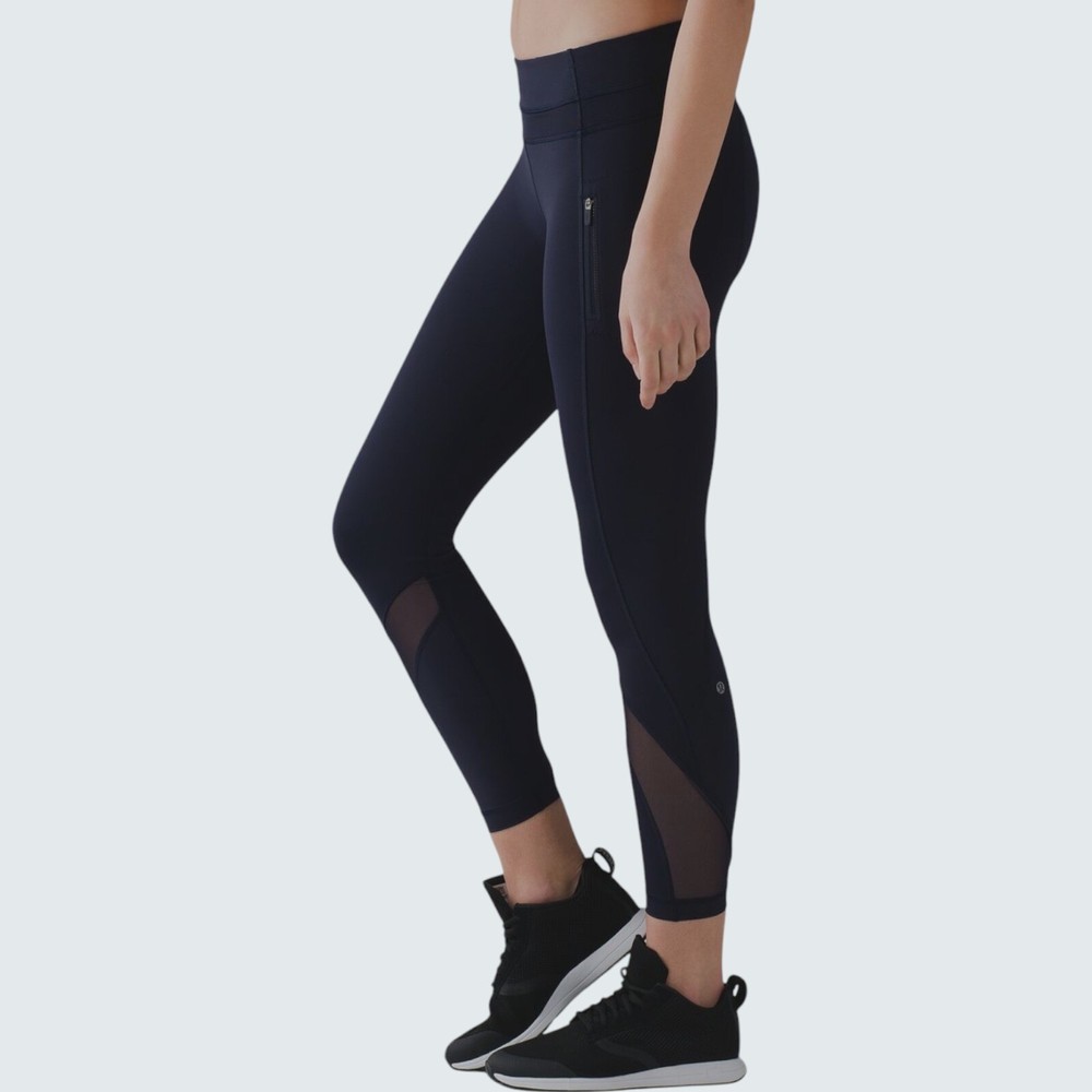 Lululemon Inspire Tight II Black Yoga Pants Size 10 Women's Workout Leggings