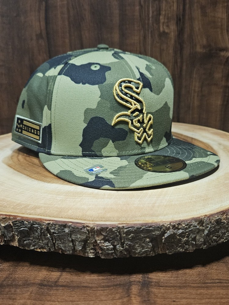 Chicago White Sox Military Camo 59Fifty Fitted Cap Size 8