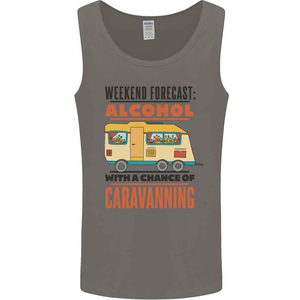 Funny Alcohol Caravanning Caravan Beer Mens Vest Tank Top