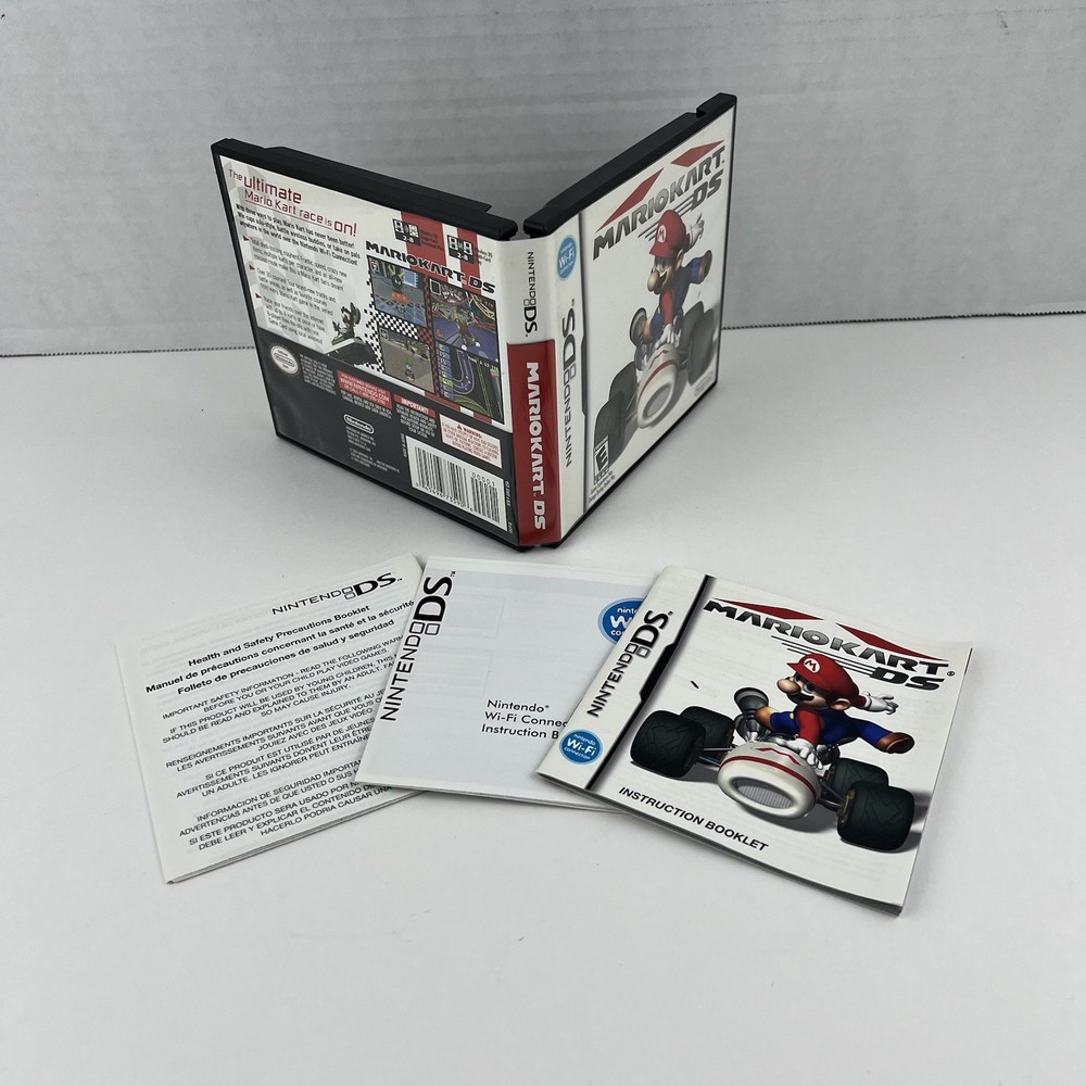 Nintendo DS Mario Kart Authentic Case and Manual Only NO GAME
