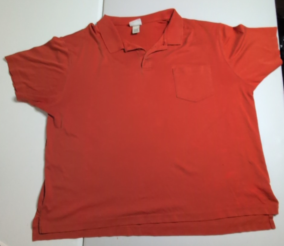 LL Bean Polo Mens XXL Burnt Orange Cotton Vintage Golf Short sleeve shirt