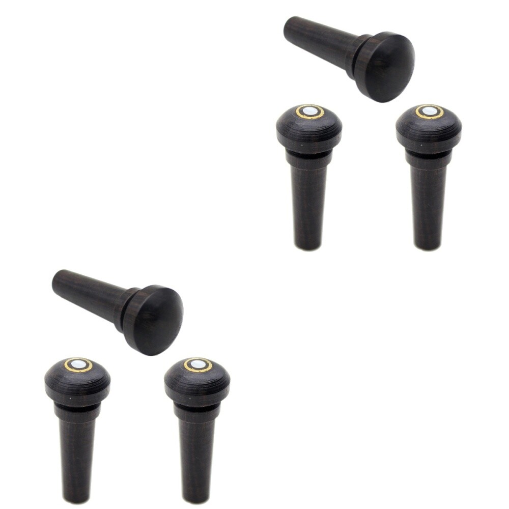 2 Pack Musical Instruments Ebony Tuning Peg Violin End Nail