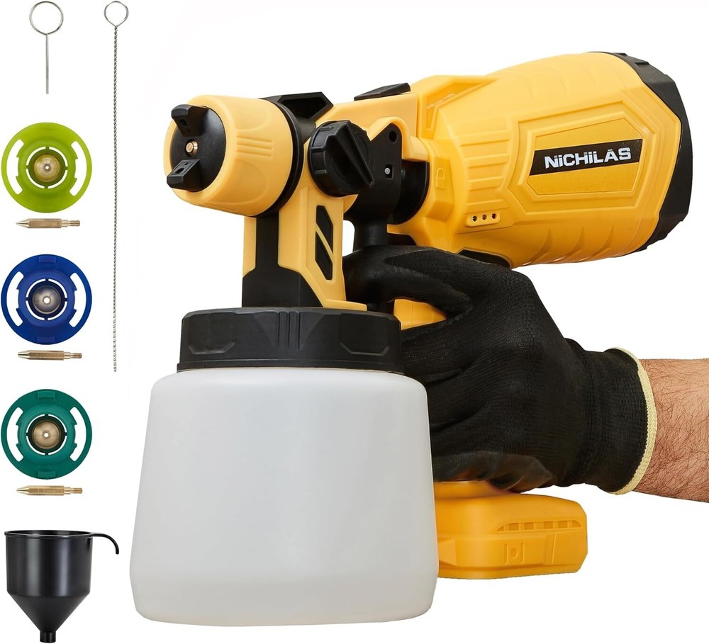 Cordless Paint Sprayer Compatible with DEWALT 20V MAX Battery, Freeshipping