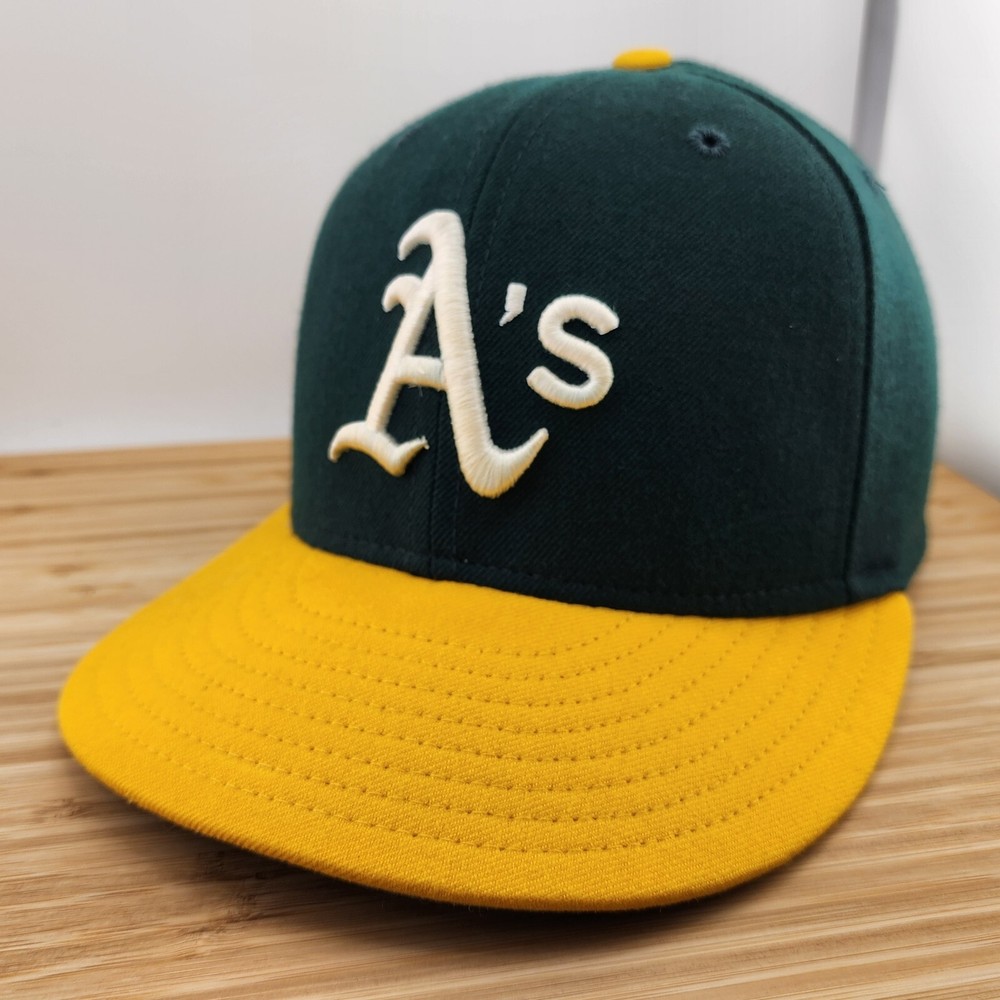 Oakland Athletics Fitted Hat, Diamond Collection, 100% Wool, New Era 5950, 7 1/8