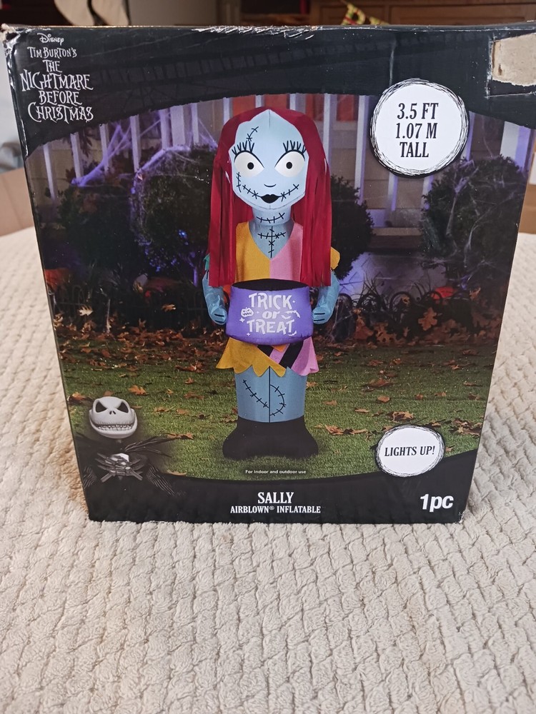 Disney Nightmare Before Christmas Sally 3.5ft LED Inflatable Airblown with Lights