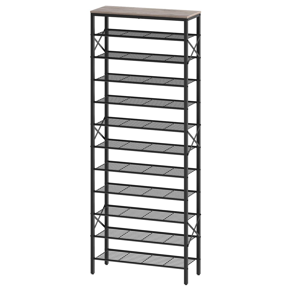12 Tier Shoe Rack, Large Capacity Shoe Storage Organizer Holds 48 Pairs, Stur...