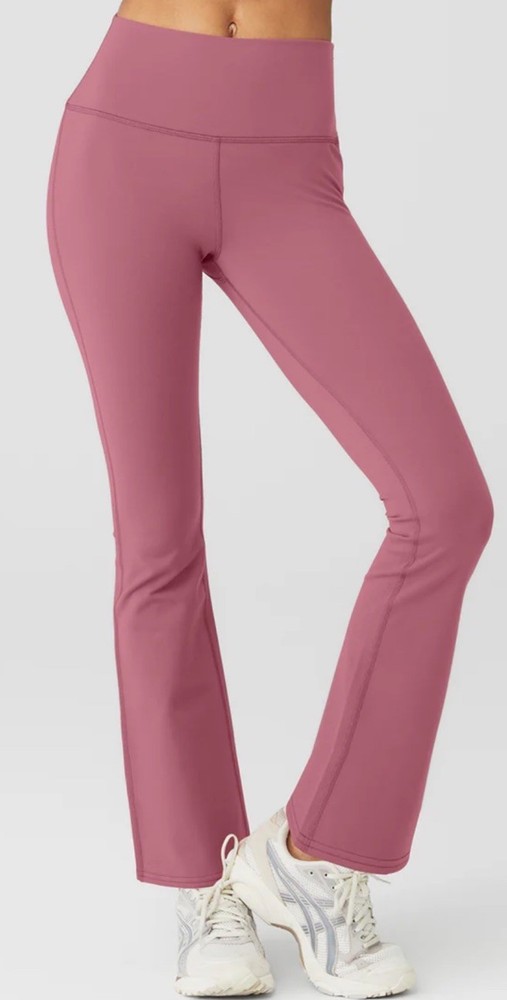 Alo Yoga High Waist Bootcut Leggings in Mars Clay Size L
