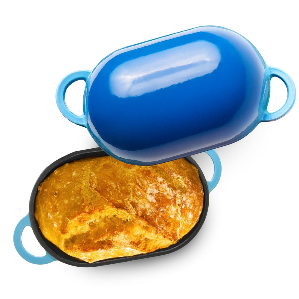 Original 2 Qt Cast Iron Dutch Oven for Bread Baking – Sourdough & Yeast Loaves