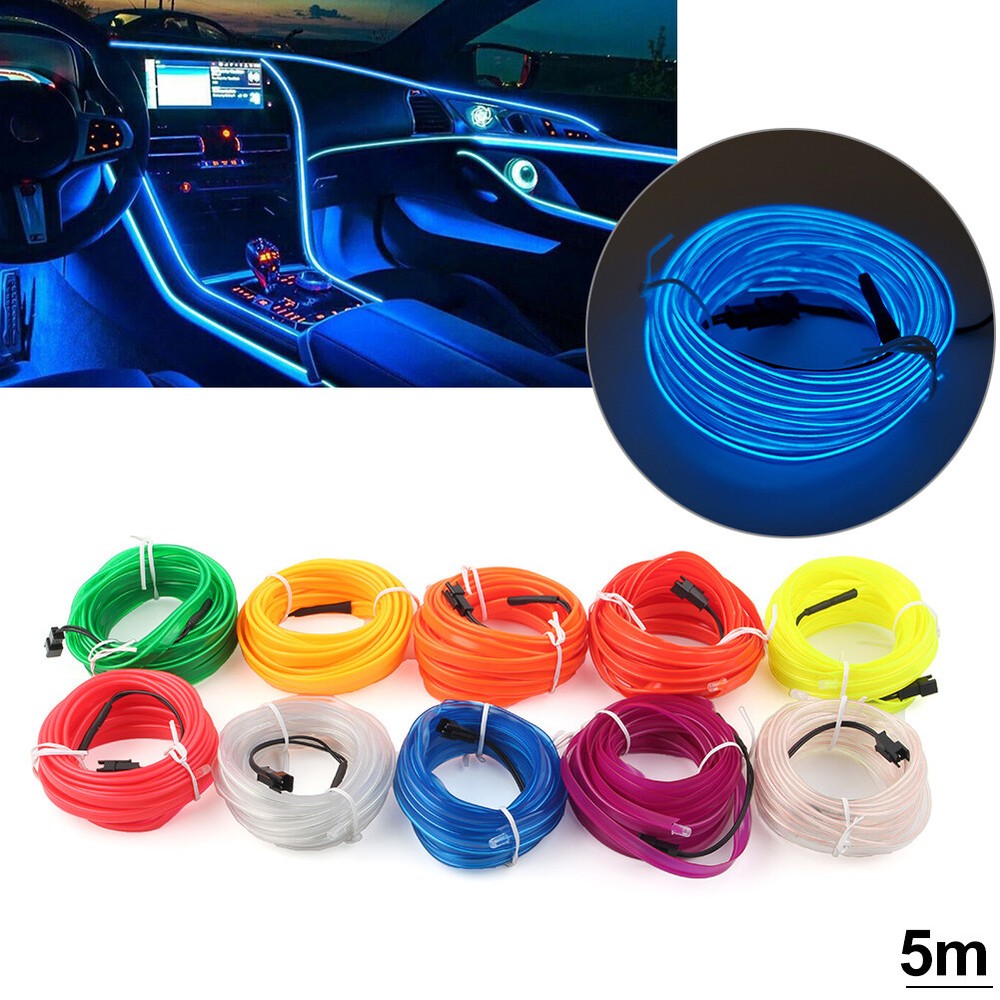 5 Meter Car Interior Atmosphere Strip Lights LED Decoration Lamp Accessories USB