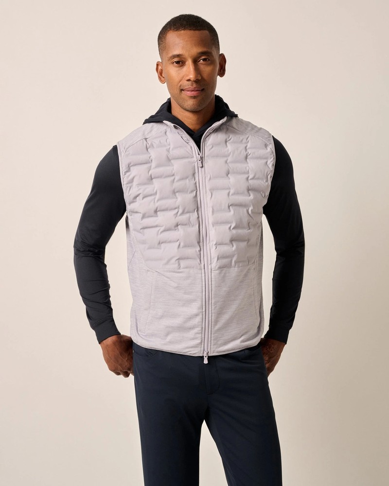 johnnie-O Ziglar Mixed Media Performance Vest Seal
